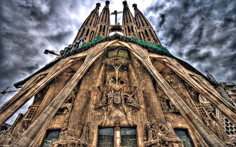 sagrada, familia, spain, 2K
