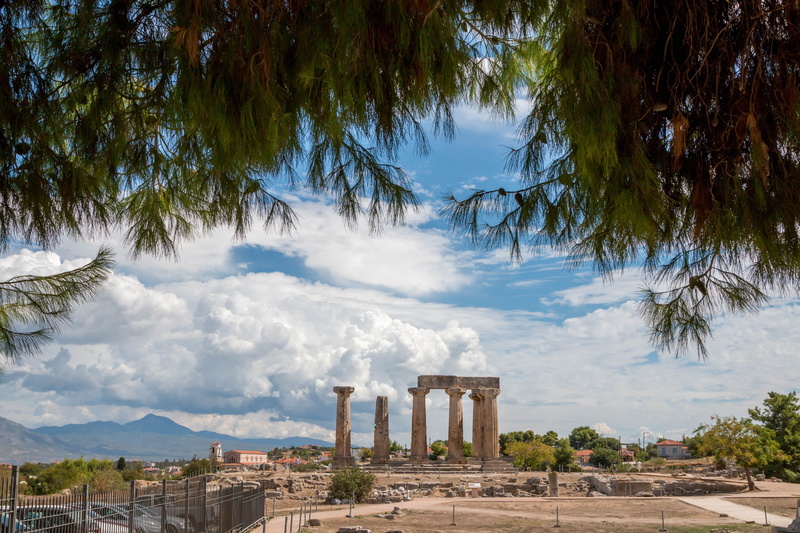 the past, ancient, built structure, old ruin, 5K, ancient city, no people, plant, summer, ruined, acrocorinth, adventure, tree, sightseeing, history, ruins