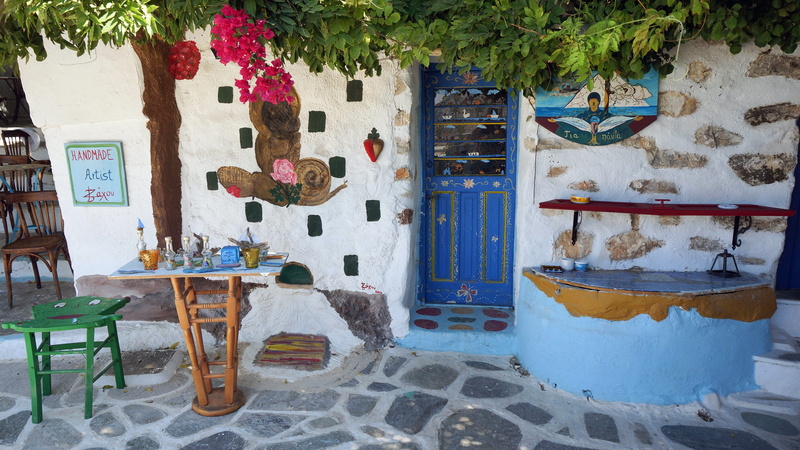 absence, architecture, blue, multi colored, 4K, Greek, outdoors, Idyllic, water, summer, wall - building feature, chair, art and craft, built structure