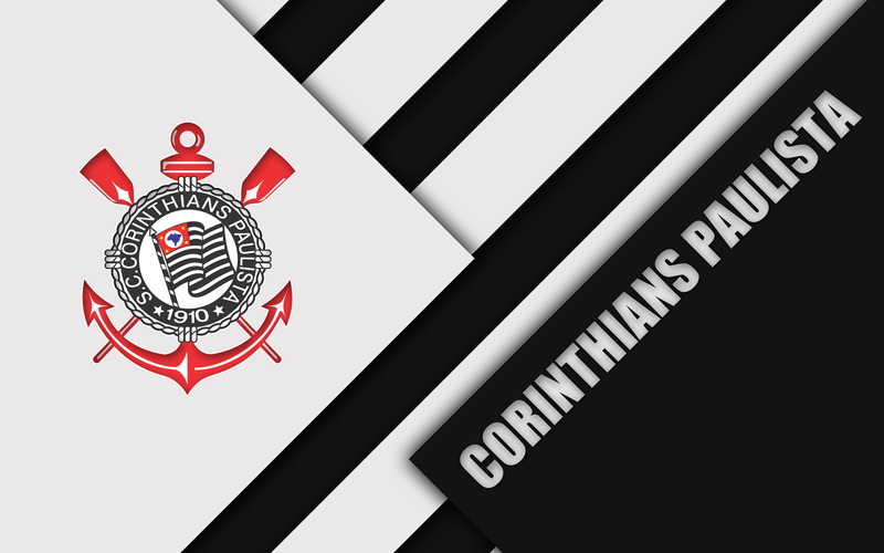 Emblem, Sport Club Corinthians Paulista, Soccer, 4K, Logo