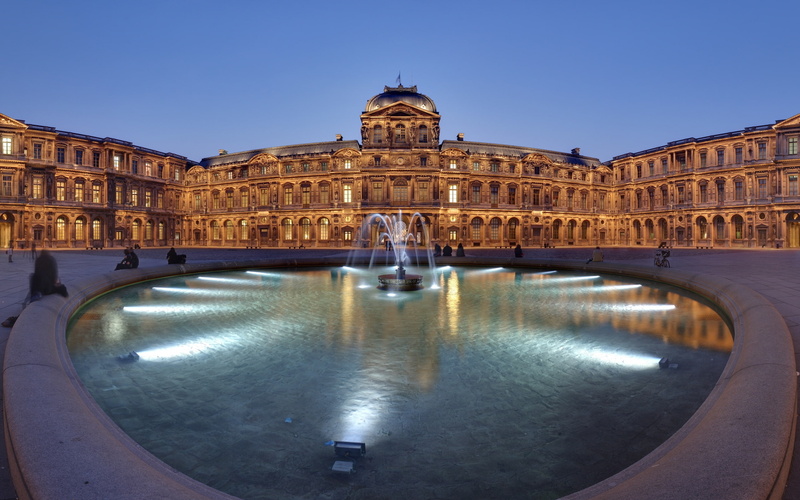 louvre, museum, hdr, 2K, building