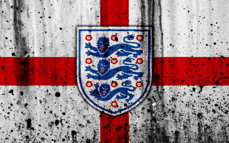 4K, Emblem, England National Football Team, England, Soccer, Logo