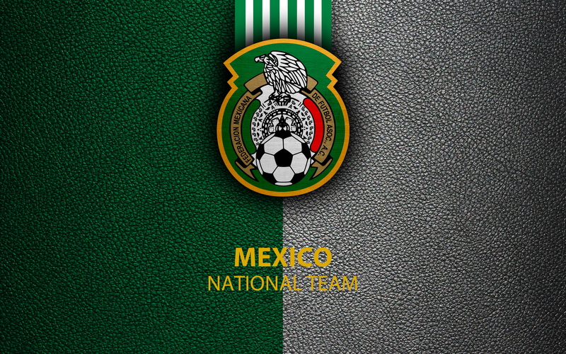 Mexico National Football Team, Emblem, Mexico, 4K, Soccer, Logo