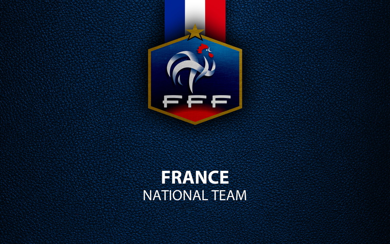 France National Football Team, Soccer, 4K, Emblem, France, Logo