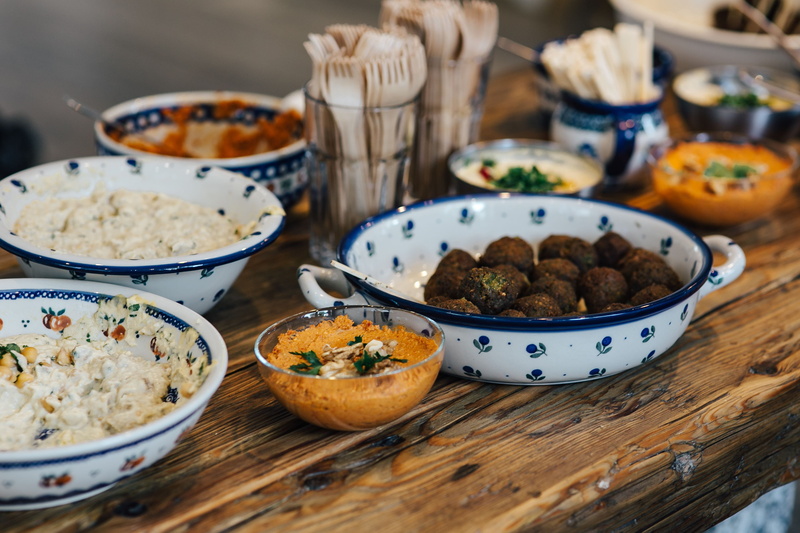 food and drink, still life, close-up, 4K, wellbeing, vegetable, bowl, party, easter, hummus, choice, no people, selective focus, middle, food, freshness