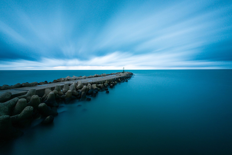 beauty in nature, nature, tranquility, tranquil scene, horizon, no people, blue, horizon over water, turquoise colored, scenics - nature, water, groyne