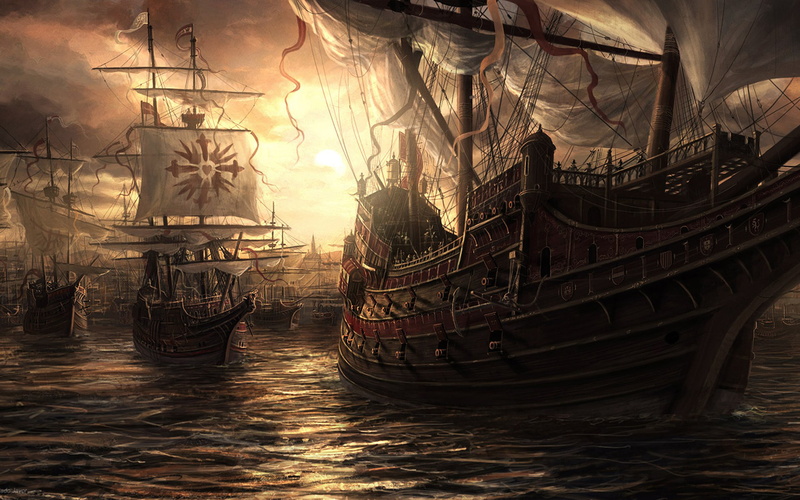 fantasy, pictures, artistic, pirate, hd, ship, 4K