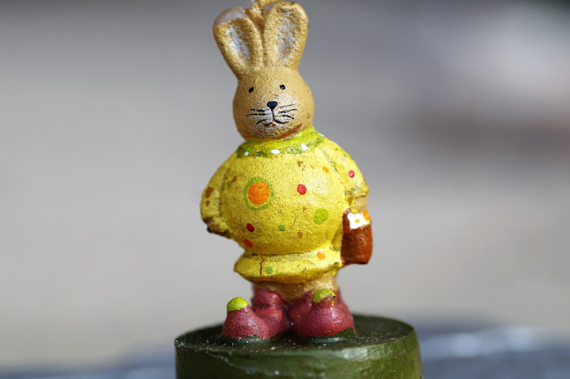 yellow, art and craft, no people, symbol, animal, easter, food, celebration, toy, decoration, focus on foreground, creativity, wax, craft, bunny girl, close-up