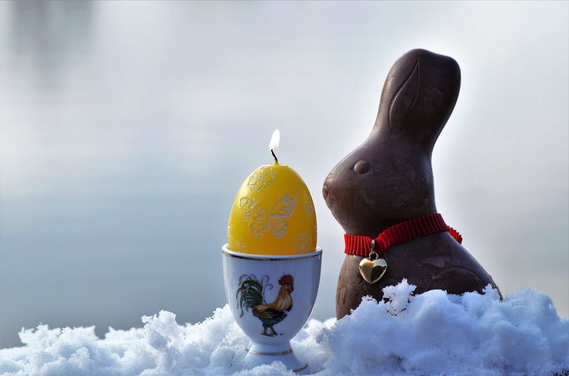 burning, 5K, focus on foreground, cold temperature, food, vertebrate, mammal, egg, chocolate, no people, winter, holidays, animal representation, easter
