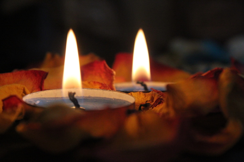 close-up, indoors, group of objects, burning, flame, electric lamp, wick, candle, glowing, environment, 5K, fire - natural phenomenon, selective focus