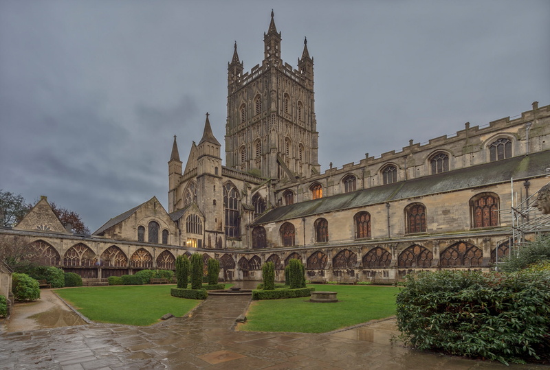 architecture, the building, 1080P, England, Gloucester Cathedral