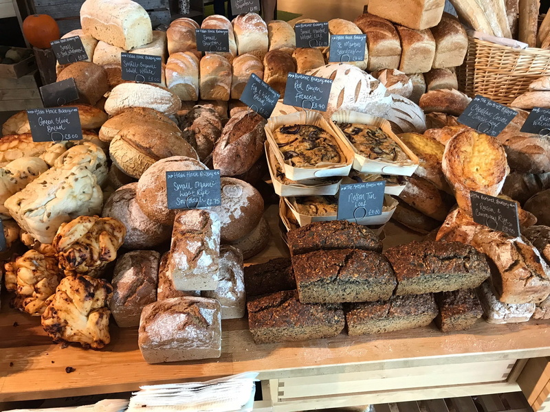 variation, arrangement, indoors, united kingdom, food and drink, bread display, bakery, retail display, large group of objects, 1080P, meat, retail, gloucester