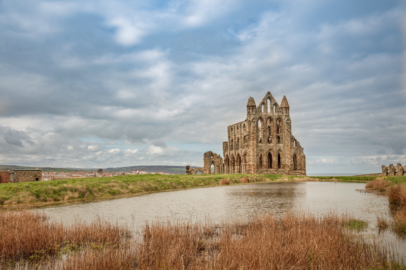 building exterior, arch, church, day, old ruin, travel destinations, gothic, ruins, water, ruin, english, ruined, architecture, gothical, whitby, building