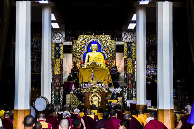 god, statue, architecture, built structure, representation, dalai lama, temple, group of people, men, altar, 5K, traveller, real people, buddhist, church