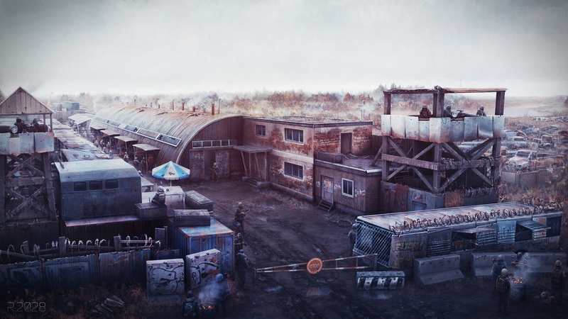 soldier, ruins, 1080P, city, artwork, apocalyptic