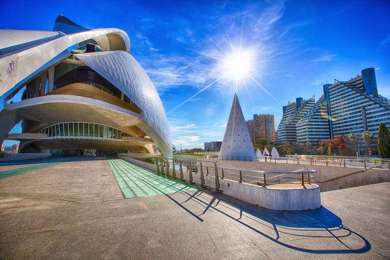 Spain, Valencia (Spain), city, 4K, architecture, cityscape, Sun