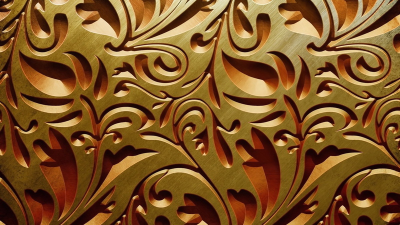 woodcarving, texture, curls, light and shadow, 1080P, an intricate pattern of