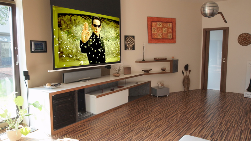 lighting equipment, wide, comfortable, wood, frame, living Room, table, furniture, decor, absence, tv, interior, television Set, home, 4K, decoration