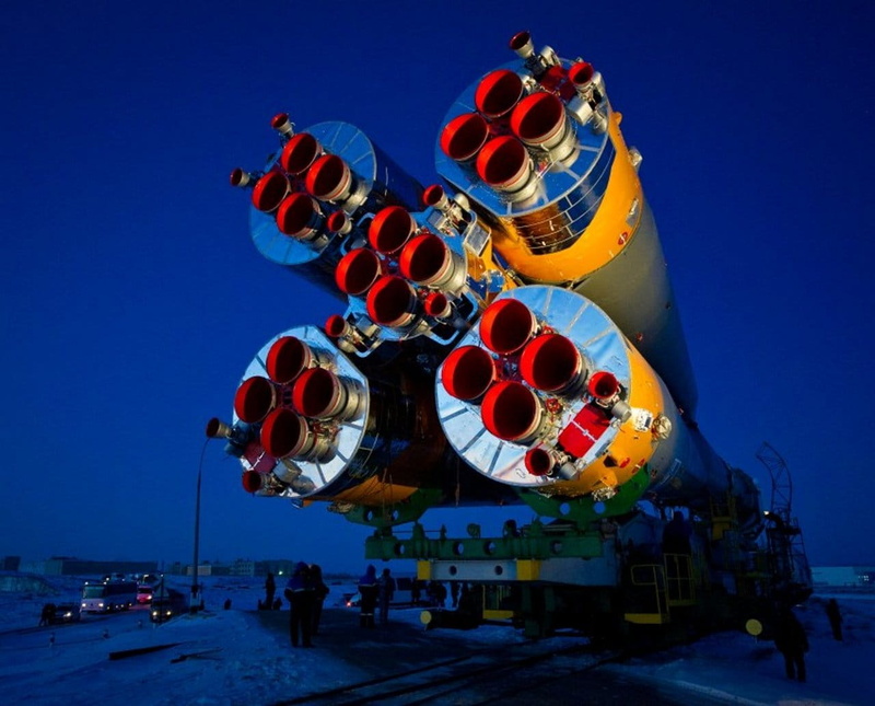 transportation, illuminated, blue, arts culture and entertainment, music, Soyuz Rocket, intercontinental ballistic missile, shuttle, building exterior