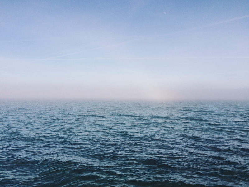 tranquil scene, copy space, sky, scenics - nature, nature, beauty in nature, water, waves, no people, non-urban scene, boat, 4K, rippled, idyllic, outdoors