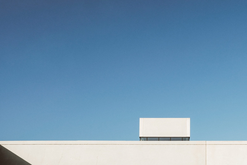 outdoors, white color, sunny, concrete, high section, blank, building exterior, minimal, 4K, sunlight, moesgaard museum, denmark, city, moesgaard, clear sky