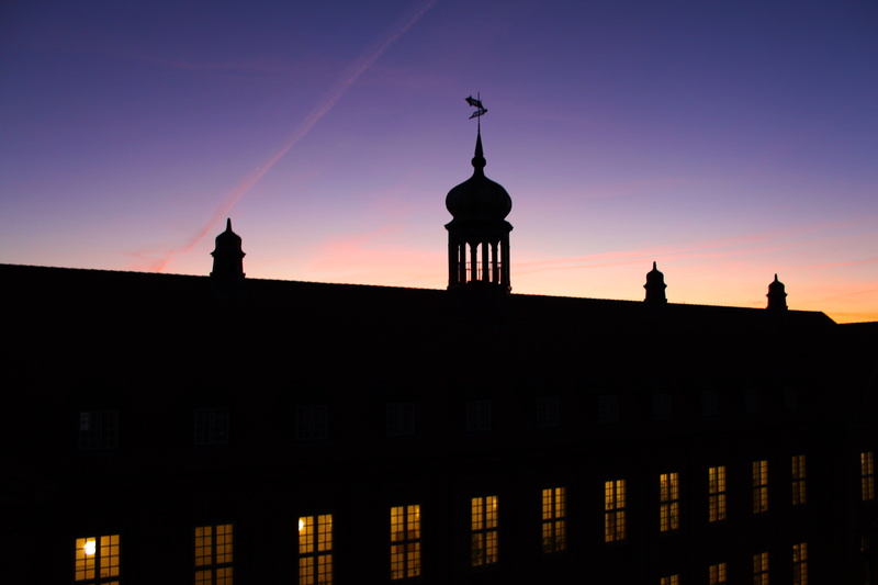 copy space, spire, aarhus, travel destinations, built structure, orange color, evening, nature, travel, outdoors, history, dome, building, no people, sky
