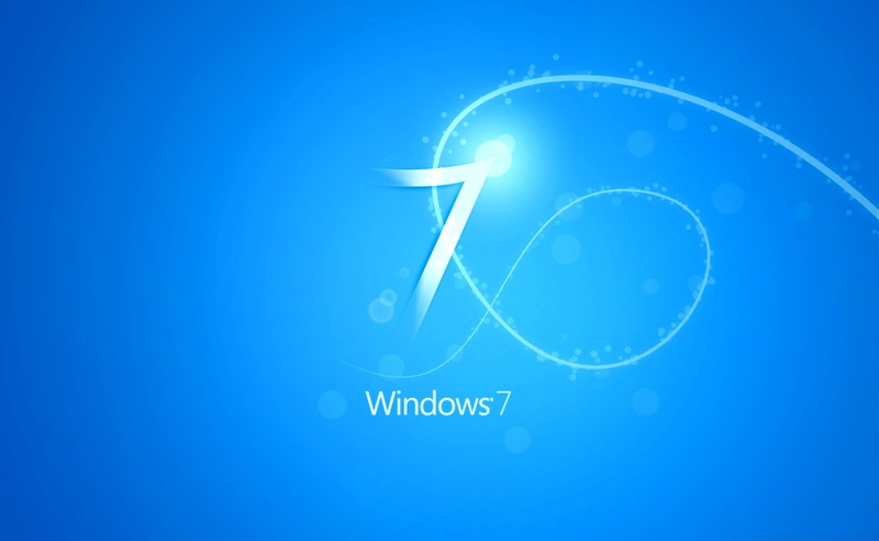 2K, Windows, Windows Seven, Background, Blue, windows 7