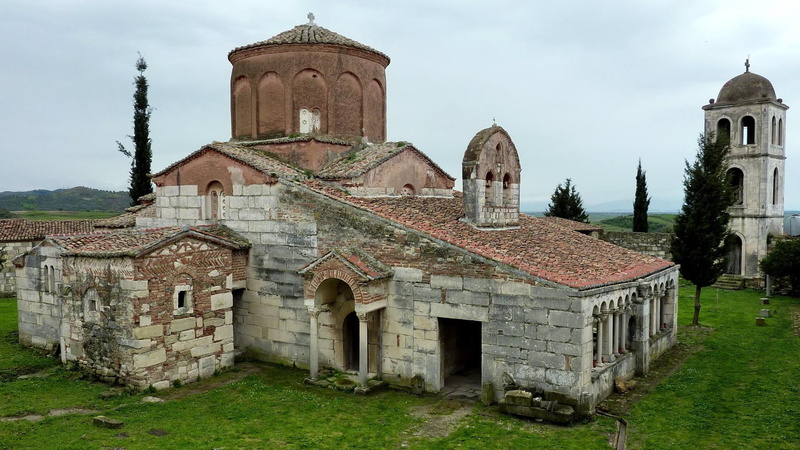 the past, monastery church of st mary, belief, spire, outdoors, apollonia, orthodox monastery, church, orthodox monastery of ardenica, history, spirituality