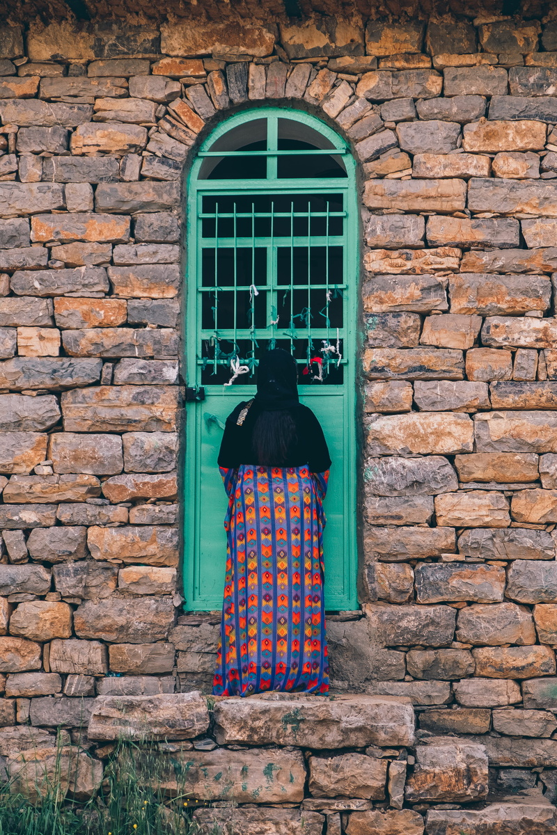 brick, outdoors, clothing, door, iran, wall - building feature, owraman, building, ایران, stone wall, kurdistan, green, اورامانات, اورامان, closed, day