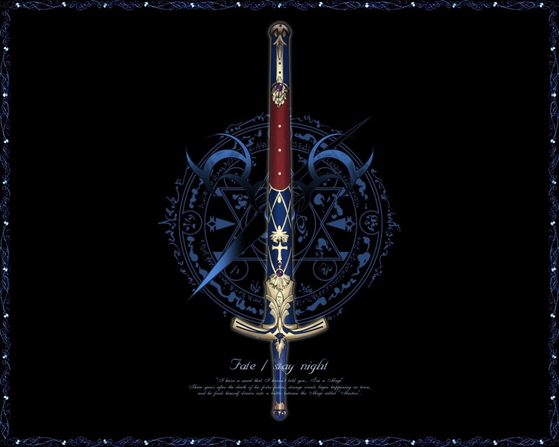art, x, fatestay, typemoon, series, anime, hd, excalibur, swords, night, stay, fate, 720P, saber, Fate/stay Night