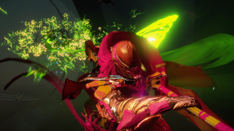 neon, video games, Saryn (Warframe), colorful, Fashionframe, 1080P, shooter, Excalibur (Warframe), Warframe