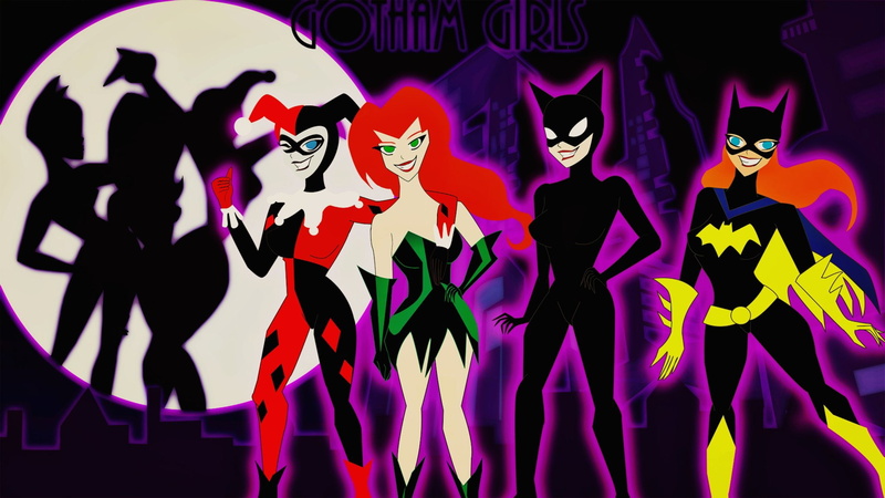 1080P, Catwoman, Poison Ivy, DC Comics, Harley Quinn, Gotham City Sirens, Comics, Batgirl