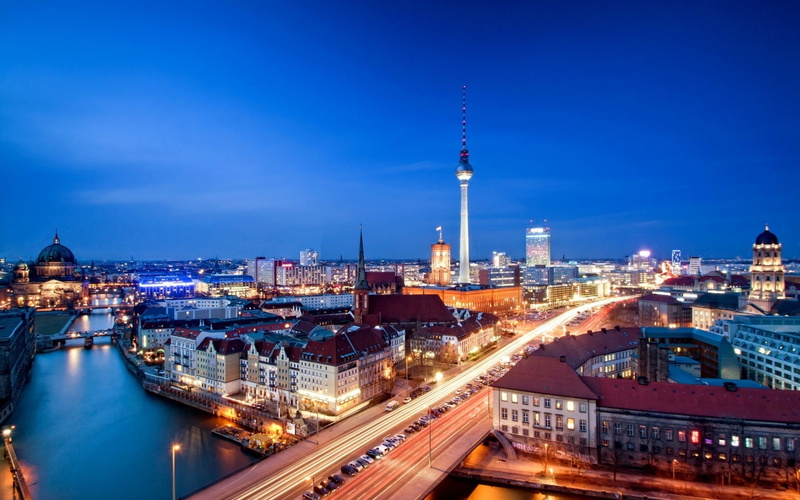landscape, berlin, 1080P, Alexanderplatz