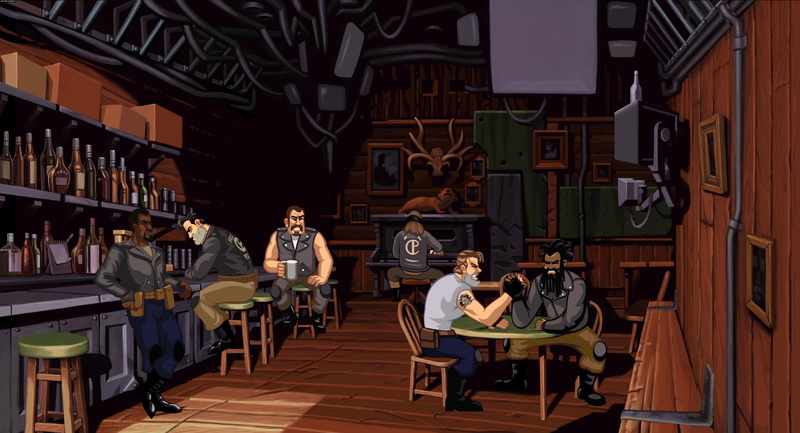 4K, leather jackets, shack, Full Throttle, bar, Kick Stand (Bar)