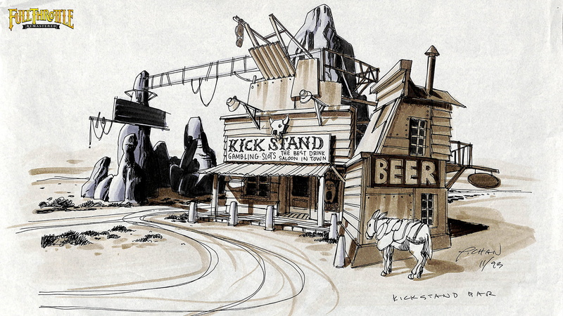 bar, Full Throttle, desert, 1080P, Kick Stand (Bar), concept art