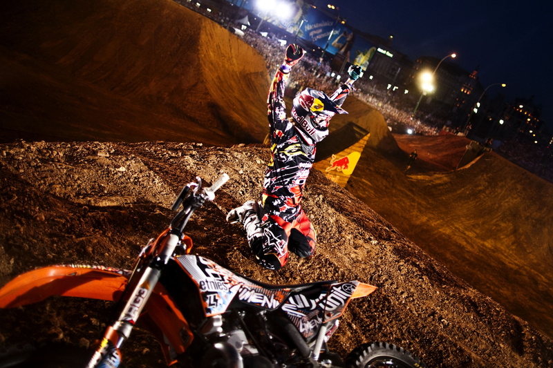 motocross, activity, arena, freestyle, personal perspective, people, red, transportation, high angle view, s, black, Levi Sherwood, ride, light, dirt, 2K