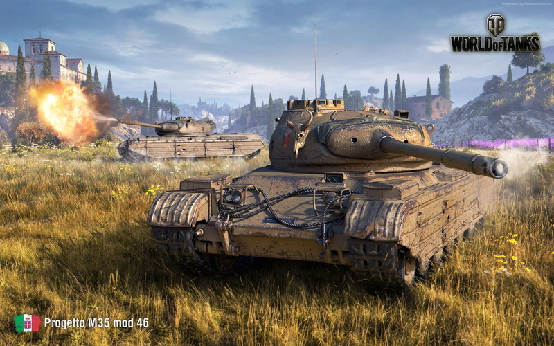 4K, World of Tanks 1.0, 2K, Italian tanks, Progetto 46