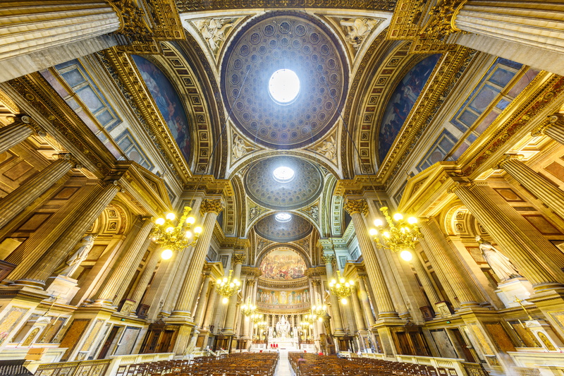 sculpture, France, La Madeleine, the altar, 5K, Church of Mary Magdalene, Paris, bench, Ile-de-France, religion