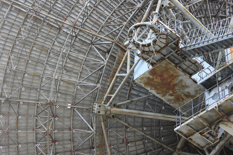 soviet, telescope, latvia, photography, receiver, no people, research, metal, 32m, 4K, deterioration, structure, outdoors, irbene, built structure, radio