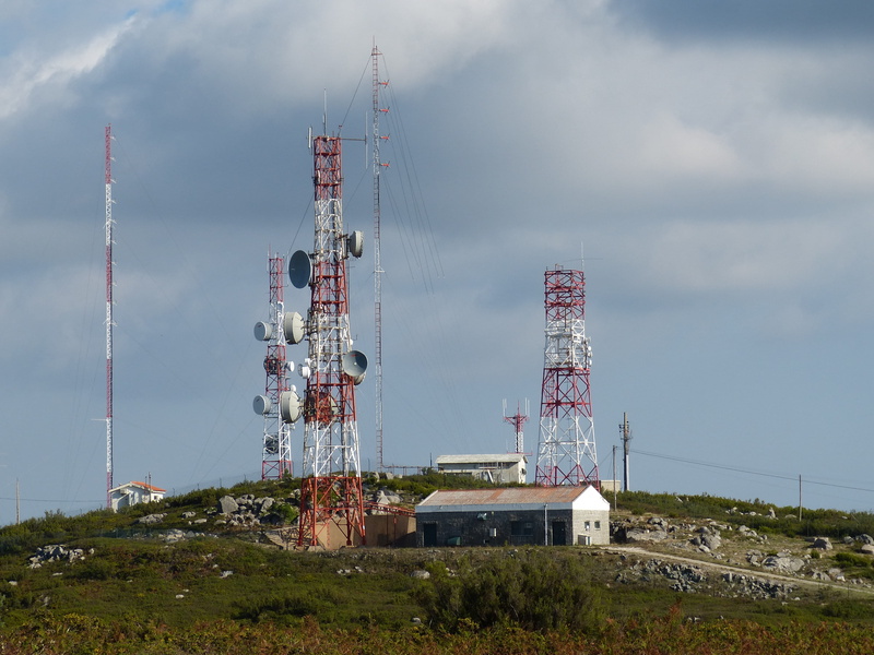 industry, telecommunications, built structure, radio, telecommunications equipment, satellite, portugal, photography, summit, antenna, no people, transmission