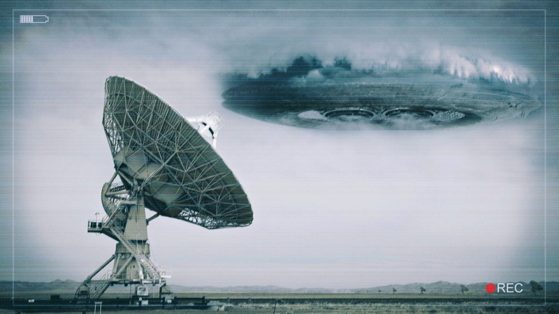 sea, horizon, satellite dish, Aliens, Dish, outdoors, Radar, transportation, space, ufo, global communications, plane, no people, technology, Disk, digital composite