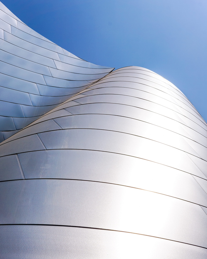 photo, architectural, nature, day, silver colored, 4K, silver, roof, building, line, pattern, californium, los angele, sky, curvy, built structure, close-up