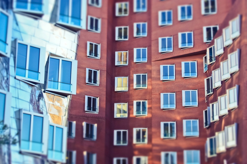 rhine river, pattern, miniature effect, tourism, sunlight, multi colored, city, perspective, no people, cityscape, window, day, built structure, skyscraper