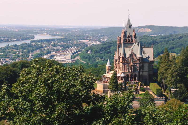 outdoors, travel destinations, building, spirituality, the past, no people, abbey, place of worship, dragon castle, 5K, religion, belief, siebengebirge