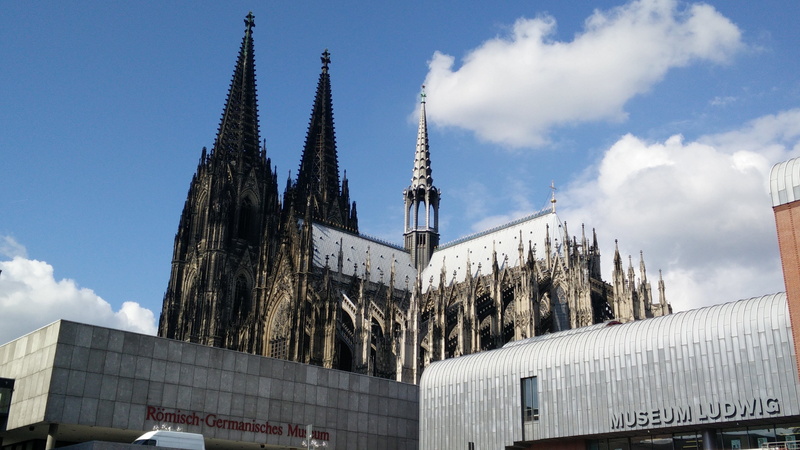 sky, spirituality, architecture, church, gothic, no people, monument, low angle view, cologne cathedral, germany, cologne church, cloud - sky, built structure