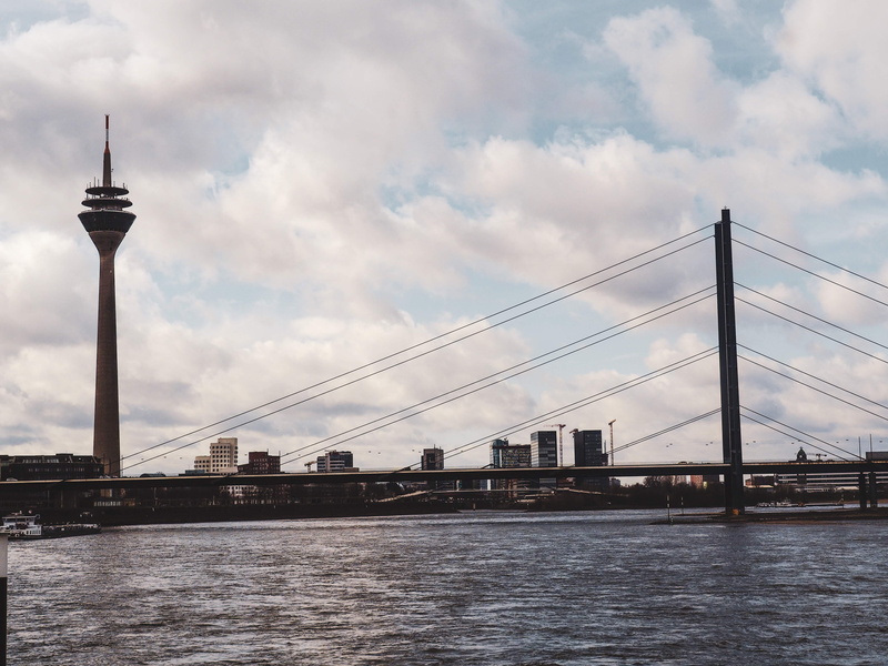 city, water, german town, river, tourism, architecture, bridge - man made structure, sky, travel, nature, modern bridge, outdoors, connection, no people