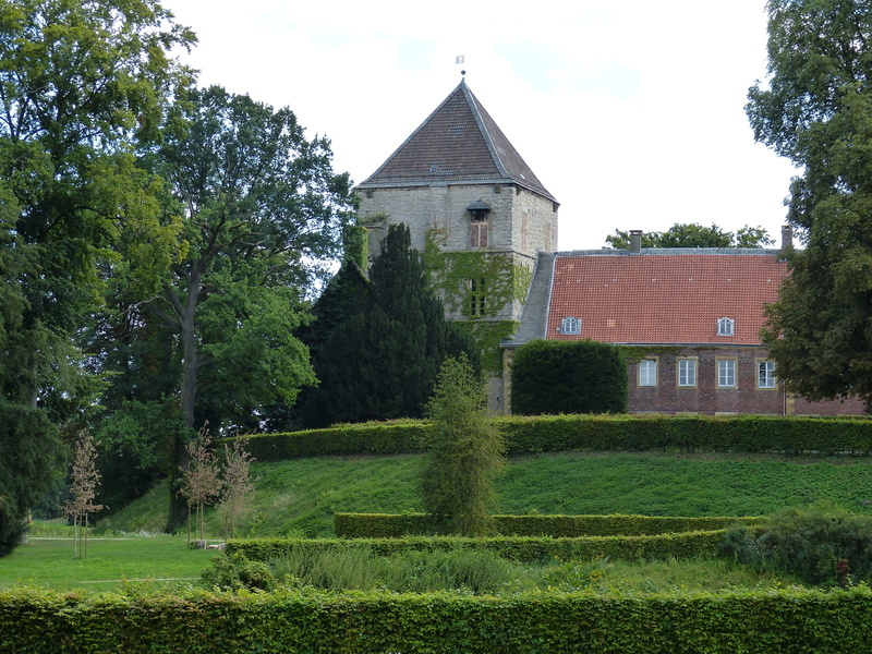 park, spirituality, north rhine westphalia, castle park, belief, nature, castle, building, building exterior, tower, rheda-wiedenbrück, sky, tree, built structure
