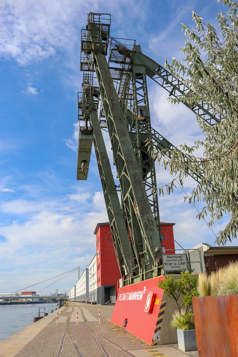 loading crane, memory 7, nature, rhine river, urban, sky, machinery, mode of transportation, business, crane, crane - construction machinery, mannheim