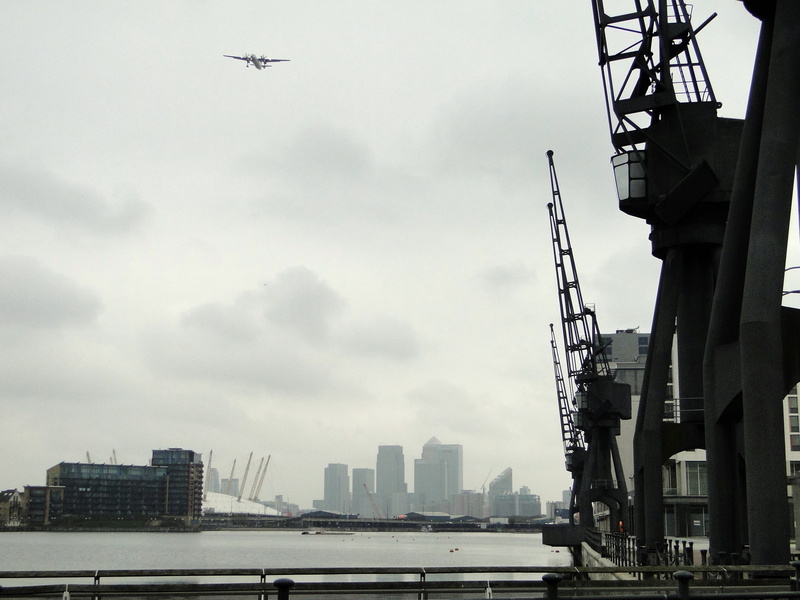 sky, industry, built structure, technology, cityscape, 2K, cranes, architecture, cloud - sky, low angle view, loading crane, england, travel, united kingdom
