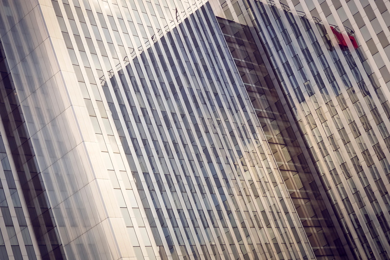 day, 4K, modern building, lines, glass facades, glass - material, low angle view, modern architecture, hdr, financial district, building, building exterior